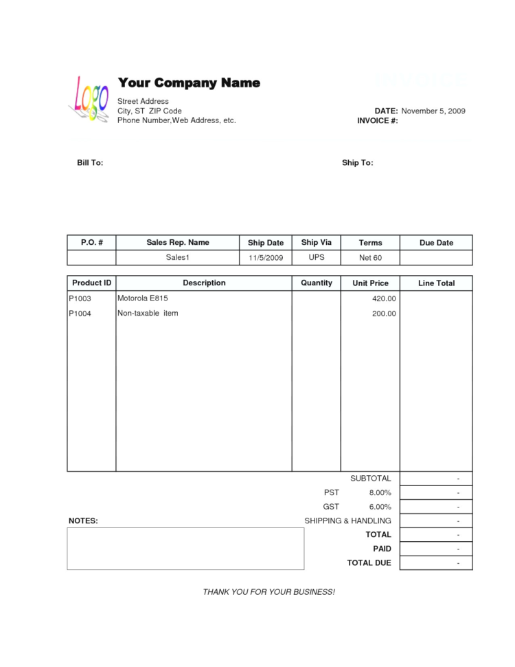 Shipping Invoice Template 5   Colorium Laboratorium Intended For Shipping Invoice Template