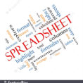 Signs And Info: Spreadsheet Words   Stock Illustration I3899109 At Inside Cloud Spreadsheet