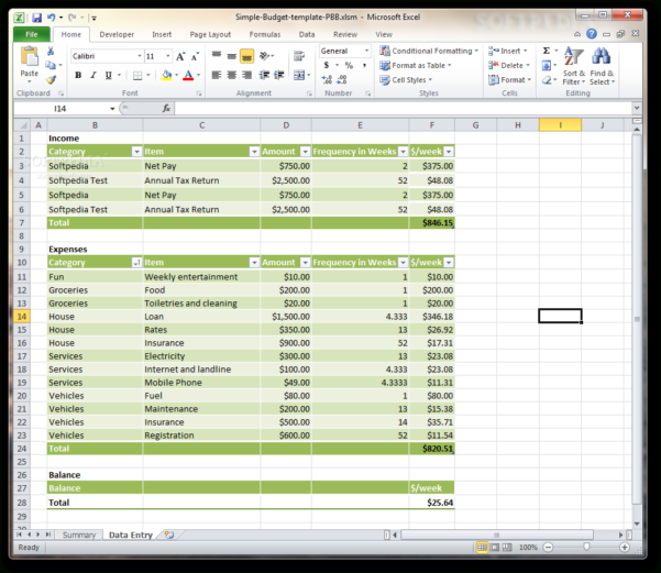 Simple Business Expense Spreadsheet — db-excel.com