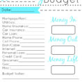 Simple Household Budget Template Printable Stunning Simple Family Inside College Budget Template