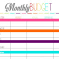 Simple Monthly Budget Template | Papillon Northwan With Spreadsheet For Household Budget