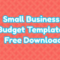 Small Business Budget Templates Free Download In Small Business Budget Template Free Download