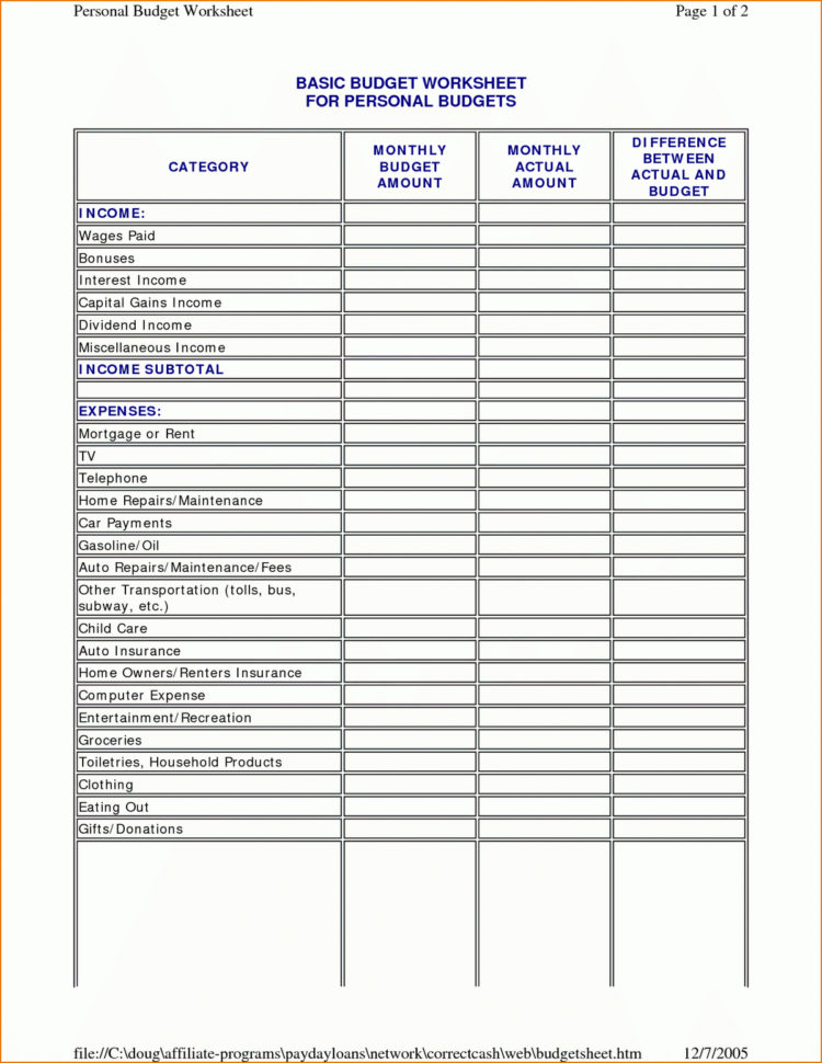 Small Business Budgeting Worksheets Budget Templates Worksheet To Small Business Budget Template Free Download