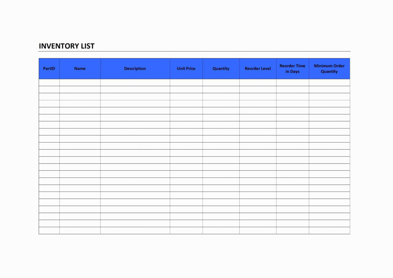 Small Business Inventory Spreadsheet Template Along With ...