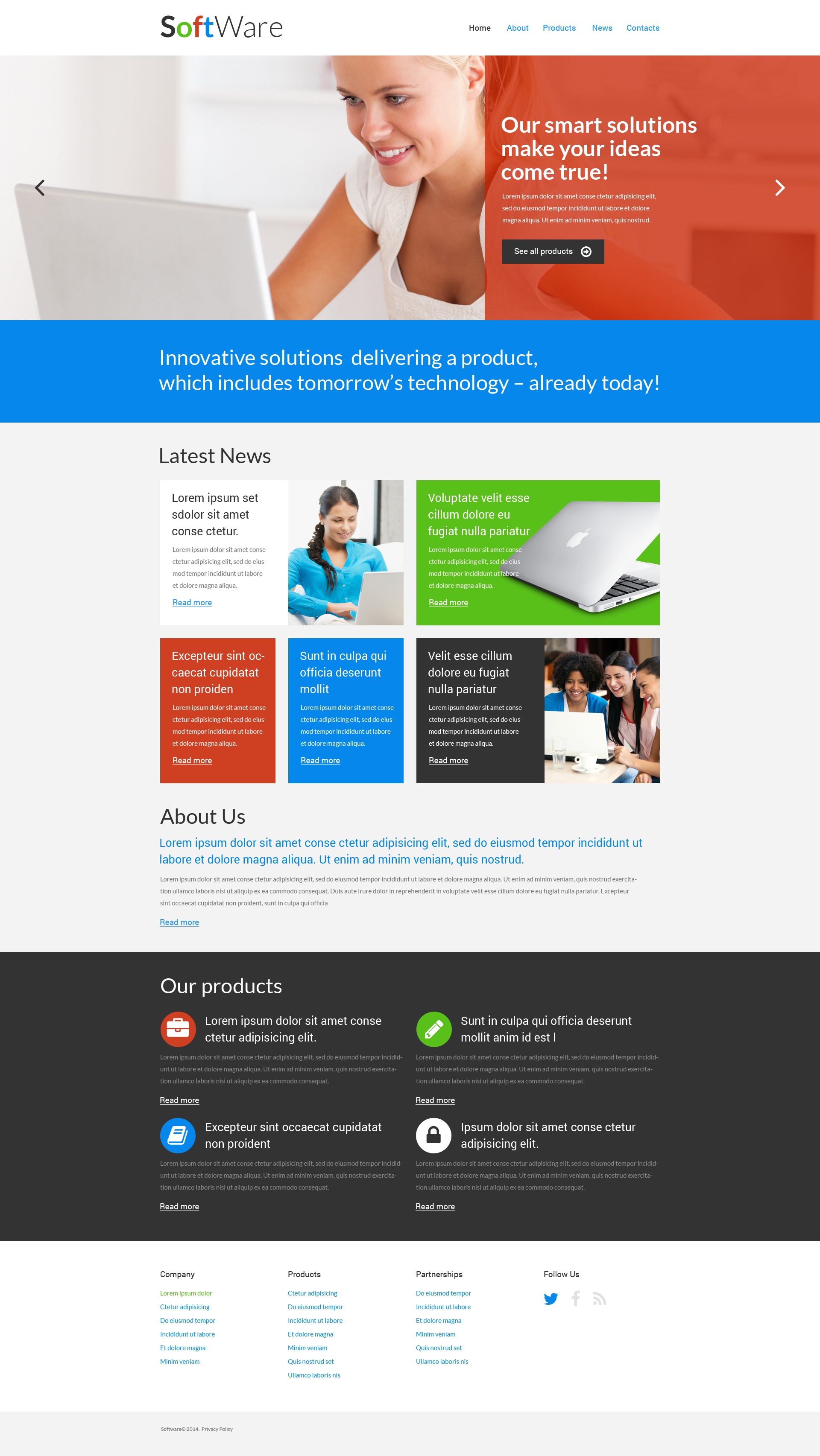 Software Company Responsive Website Template #51277 And Company Templates