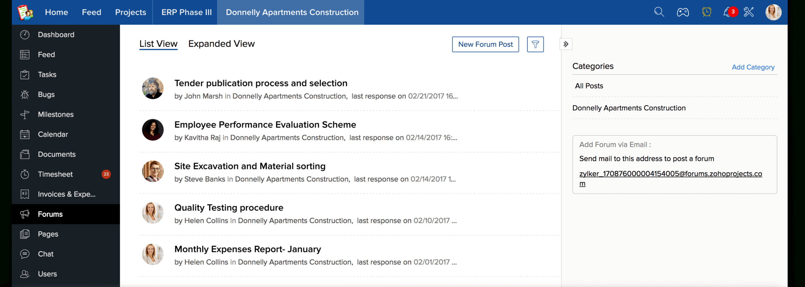 Software That Helps You Collaborate On Your Projects Online : Zoho With Spreadsheet Collaboration