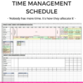 Spreadsheet For Project Management For Inspirational Time Management With Time Management Charts Templates