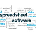 Spreadsheet Software Animated Word Cloud, Text Design Animation With Cloud Spreadsheet
