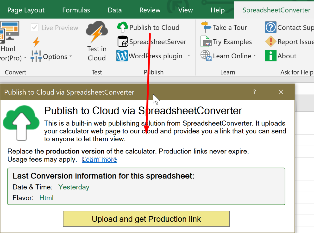 Ssc Ribbon Publish To Cloud Import Excel Spreadsheets And Charts In With Spreadsheet Cloud