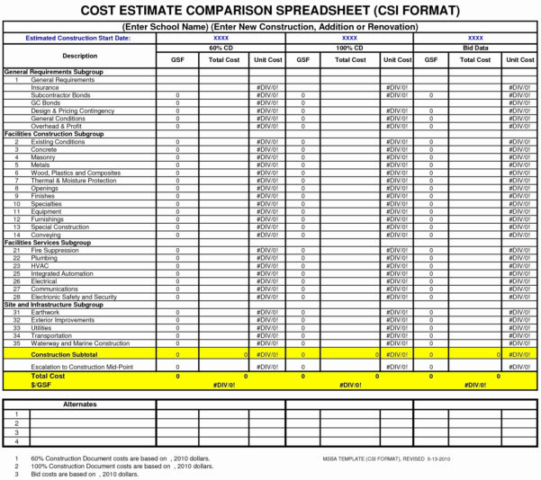 Demolition Estimating Spreadsheet Demolition Estimating Spreadsheet ...