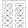 Telling Time Clock Worksheets To 5 Minutes Inside Time Clock Cheat Sheet
