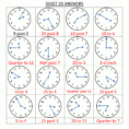 Telling Time Clock Worksheets To 5 Minutes throughout Time Clock Cheat Sheet
