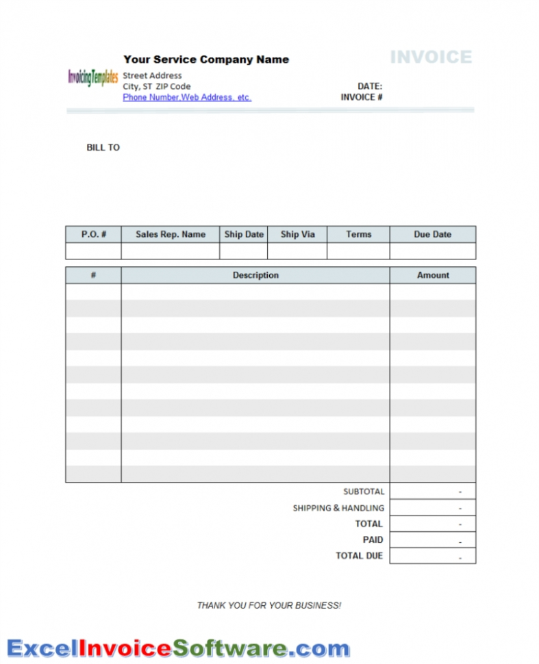 Template Free General Labor Invoice Template Excel Pdf Word Doc To General Labor Invoice