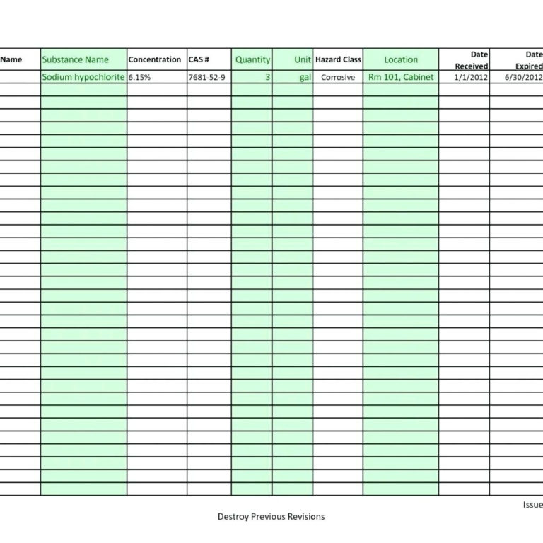 Template: Office Furniture Inventory Template For Furniture for ...