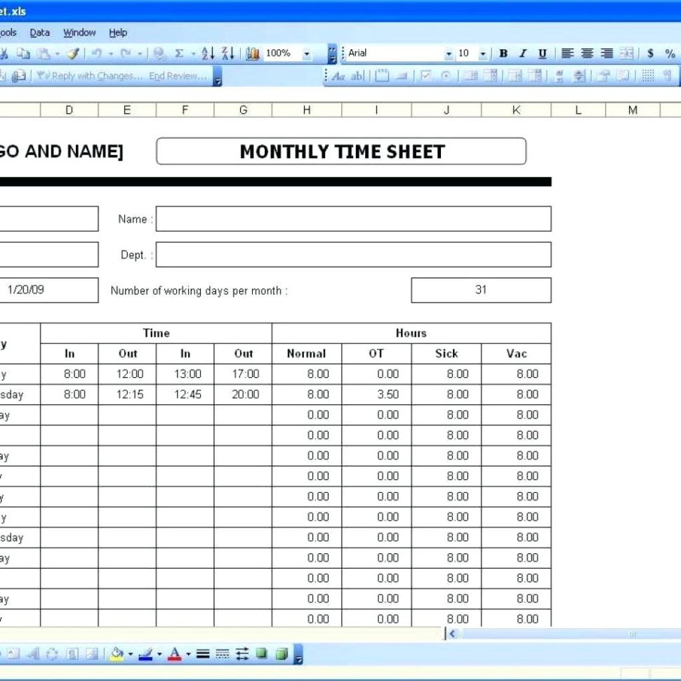Template: Time Clock Sheet Template Simple Spreadsheet For. Time Intended For Time Clock Spreadsheet