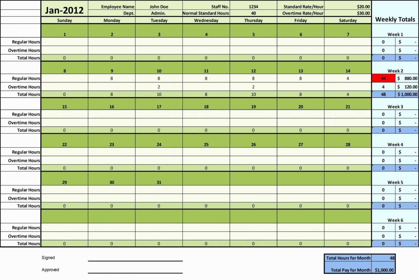 microsoft excel templates daily time tracking