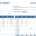 Time Sheet And Payroll Timesheet Template