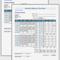 Timesheet With Multiple Breaks Time Tracking Template Entire Throughout Employee Time Tracking Template