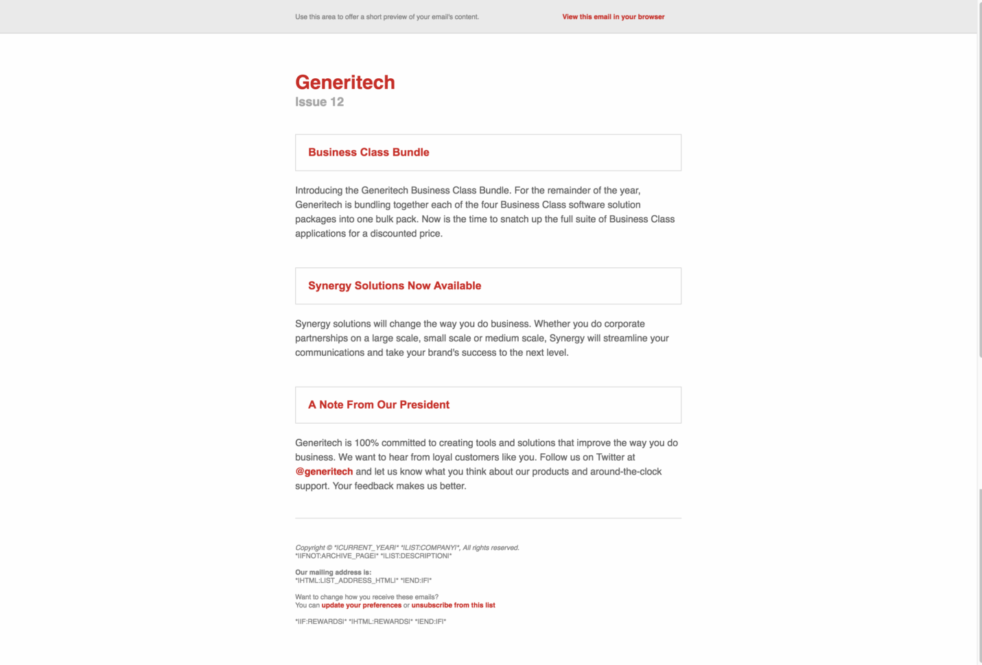 Top 25 Free & Paid Mailchimp Email Templates 2018   Colorlib And Business Applications Template