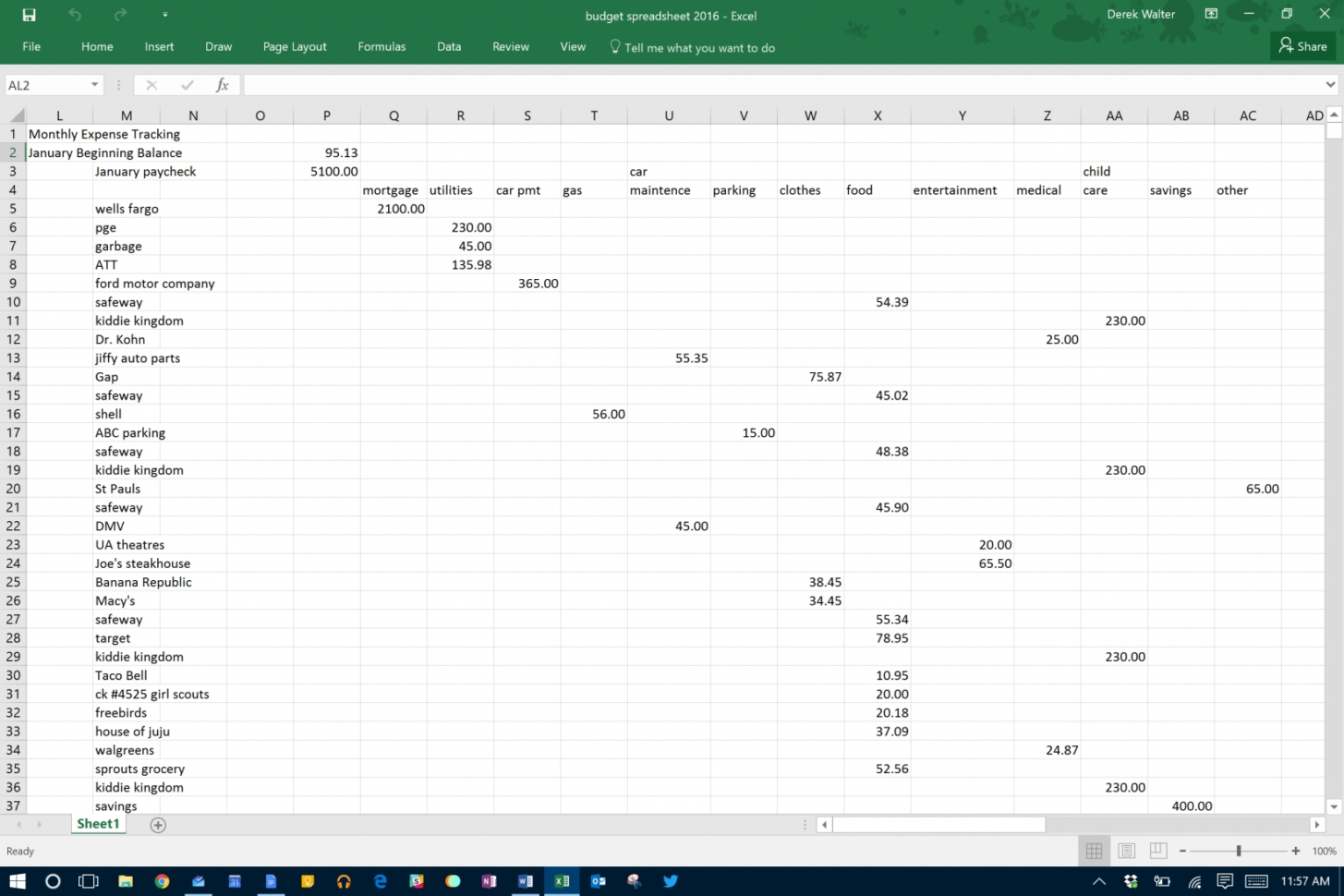 Track My Spending Spreadsheet Microsoft Excel The Spreadsheet Takes Intended For Track My Spending Spreadsheet