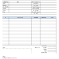 Transportation Invoice Throughout Trucking Invoice Template