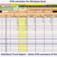 Trucking Driver Fleet Spreadsheet Ifta Fuel Tax Truck Report Full With Ifta Spreadsheet