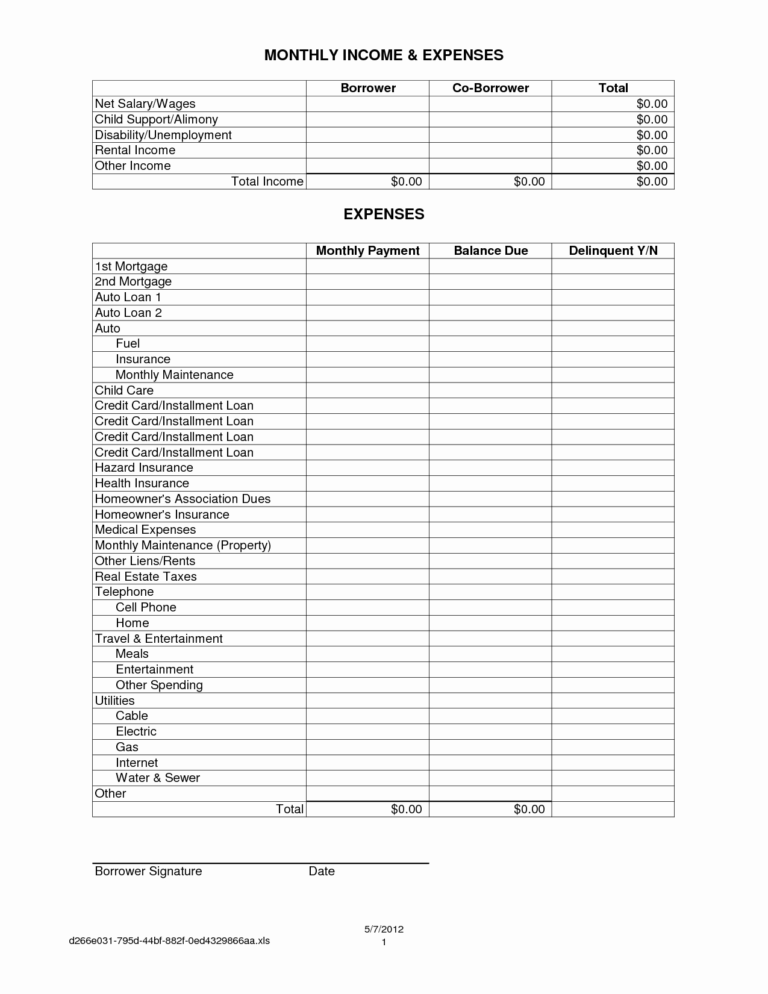 Trucking Income And Expense Spreadsheet Beautiful Profit And Expense ...