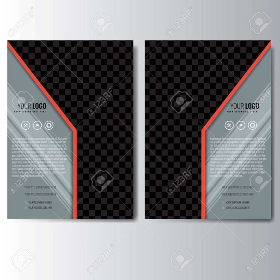 Vector Brochure, Leaflet, Cover, Flyer Layout Template Design Intended For Business Applications Template