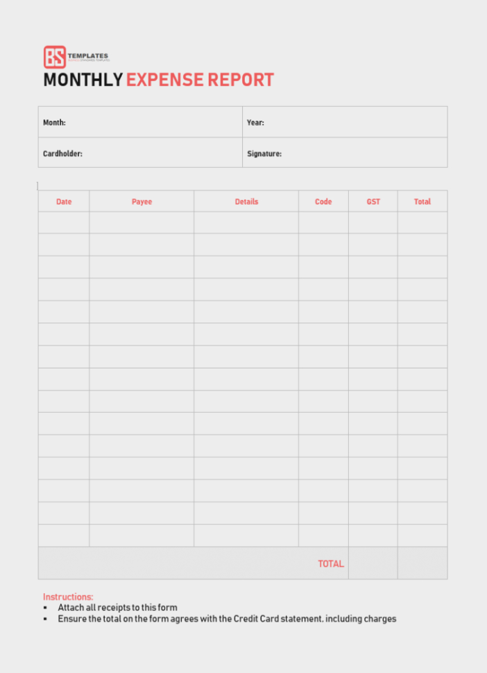Weekly Expense Form | Www.topsimages To Credit Card Expense Report Template