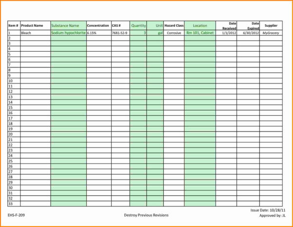 Hotel Inventory Spreadsheet — db-excel.com