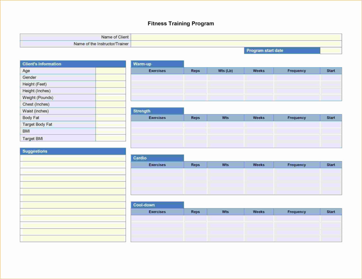 Weightlifting Spreadsheet Fresh Training Spreadsheet Template in