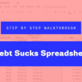 10 Minute Millionaire Spreadsheet In 8Step Guide To Becoming Debt Free How We Paid Off $124,094
