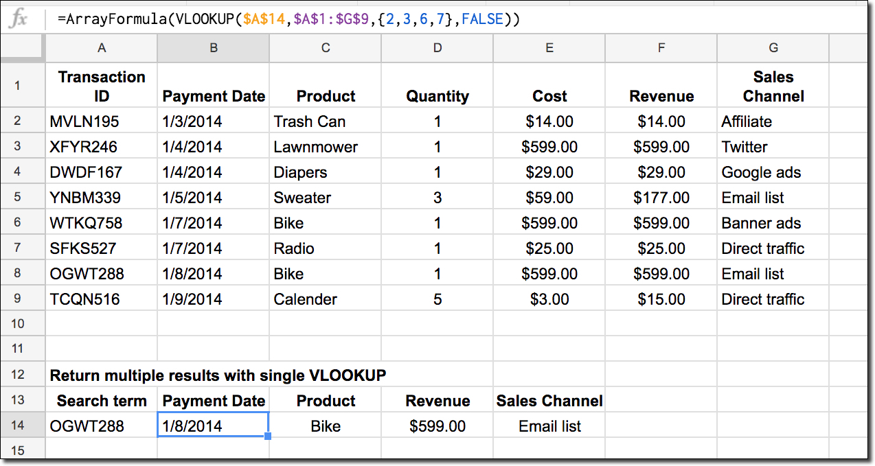 How To Vlookup To Return Multiple Columns From Different Worksheet