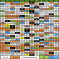 2018 College Football Schedule Excel Spreadsheet Regarding The 2016 Nfl Schedule