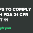 21 Cfr Part 11 Compliance For Excel Spreadsheets Intended For 8 Tips To Comply With Fda 21 Cfr Part 11