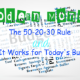50 20 30 Rule Spreadsheet In Modern Money: The 502030 Rule And Why It Works For Today's Budgets