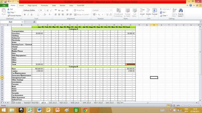 50 30 20 Budget Excel Spreadsheet — db-excel.com