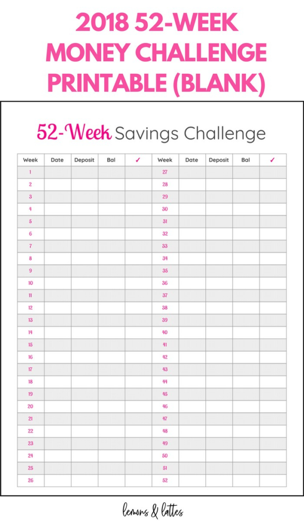 52 Week Savings Plan Spreadsheet pertaining to Sheet Free Money Saving