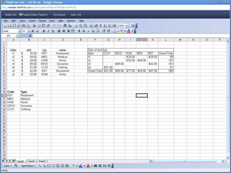 Ability Spreadsheet within A Brief Comparison Of Online Spreadsheets ...