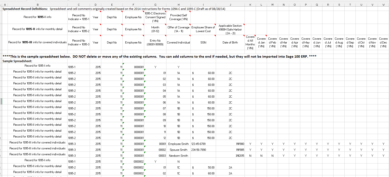 Aca Tracking Spreadsheet Regarding How To Set Up Affordable Care Act Aca In Sage 100  Epa