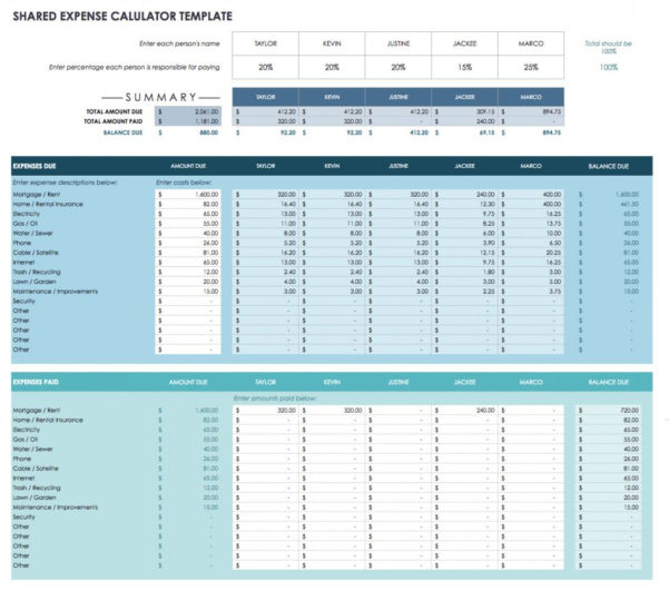 Accounting Spreadsheet Google Sheets regarding Bills Spreadsheet ...