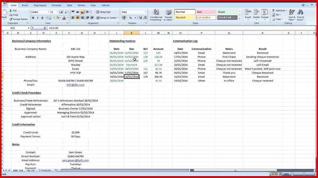 Accounts Receivable Excel Spreadsheet Template Free Within Elegant Account Receivable Template Excel Format  Wing Scuisine