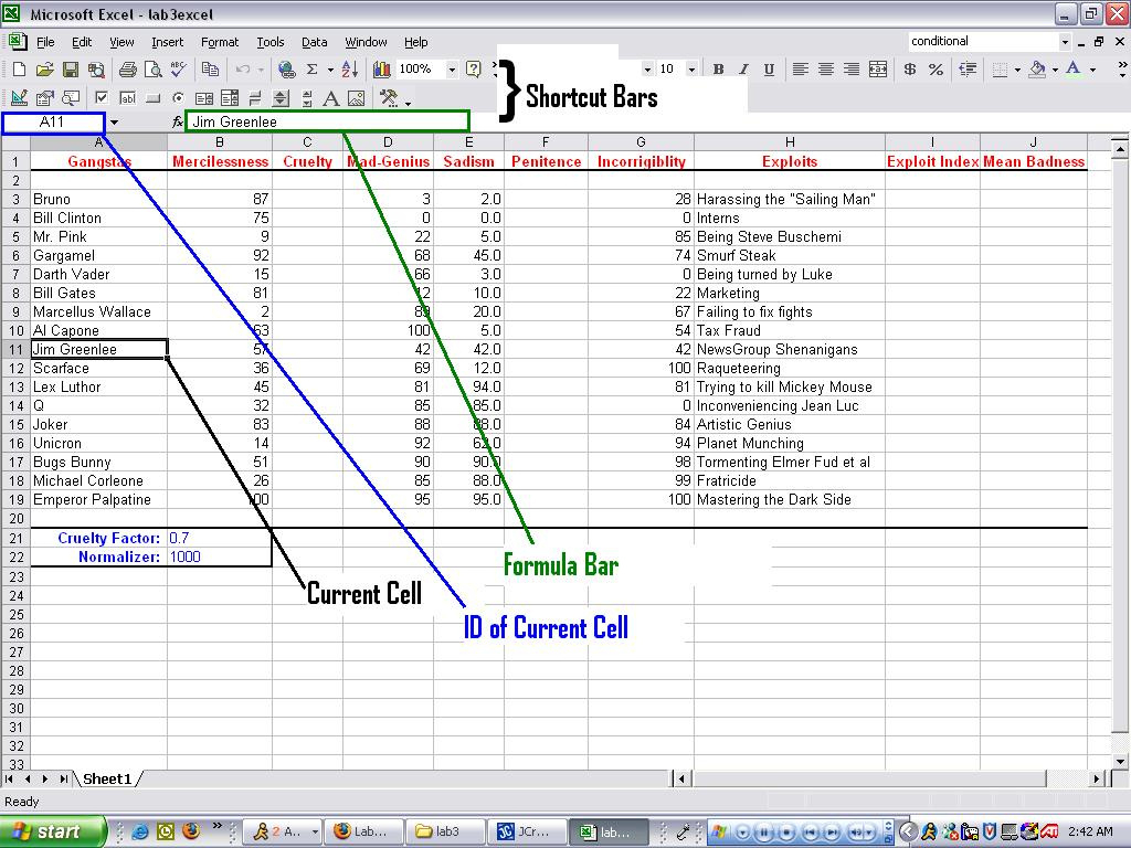 how do you create labels from an excel spreadsheet