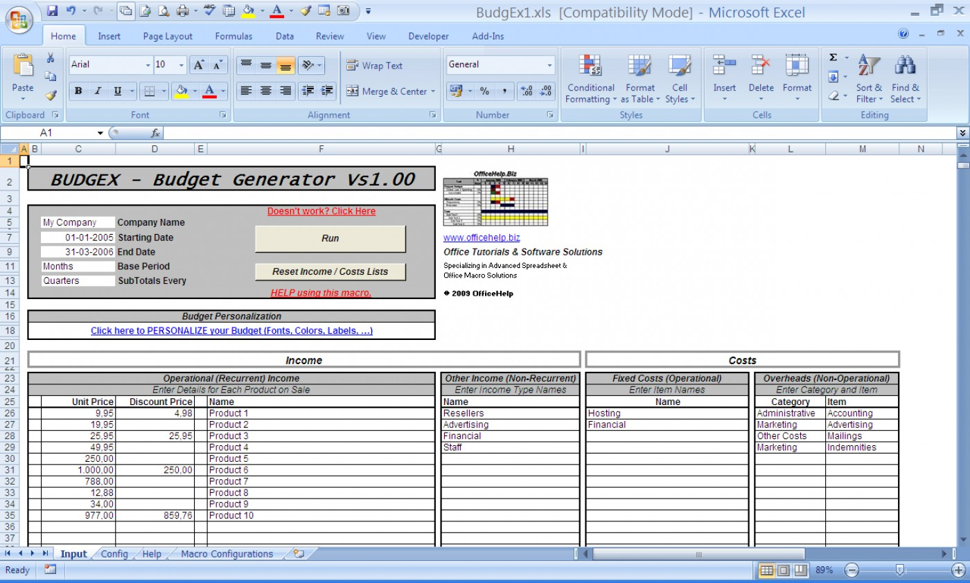 microsoft excel spreadsheet example