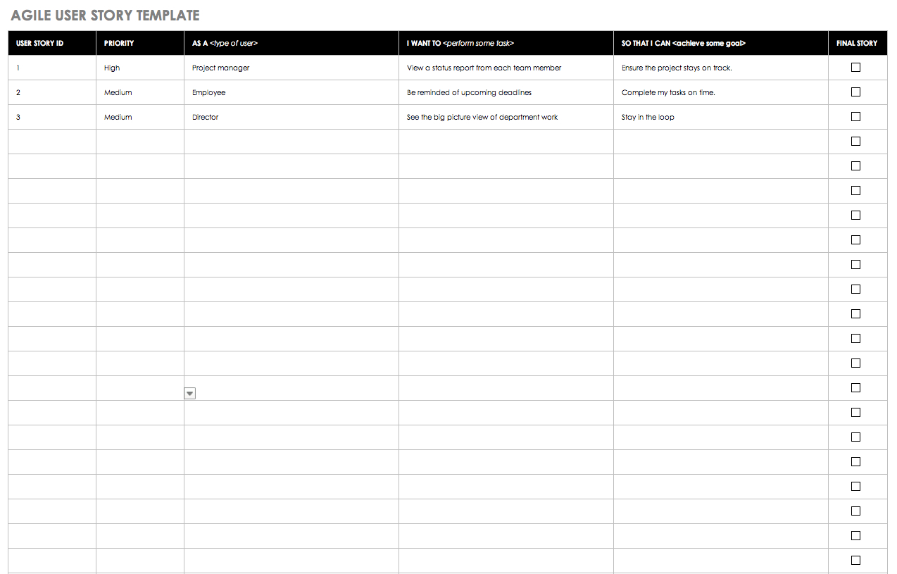 Agile Spreadsheet Template Pertaining To Free Agile Project Management Templates In Excel