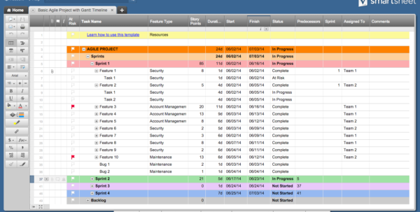 Agile Sprint Tracking Spreadsheet Spreadsheet Downloa agile sprint ...