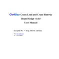 Aisc Crane Beam Design Spreadsheet Within Civilbay Crane Load And Crane Runway Beam Design V1.0.0 User