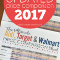 Aldi Price List Spreadsheet 2017 In The Ultimate Aldi, Target  Walmart Price Comparison Sheet