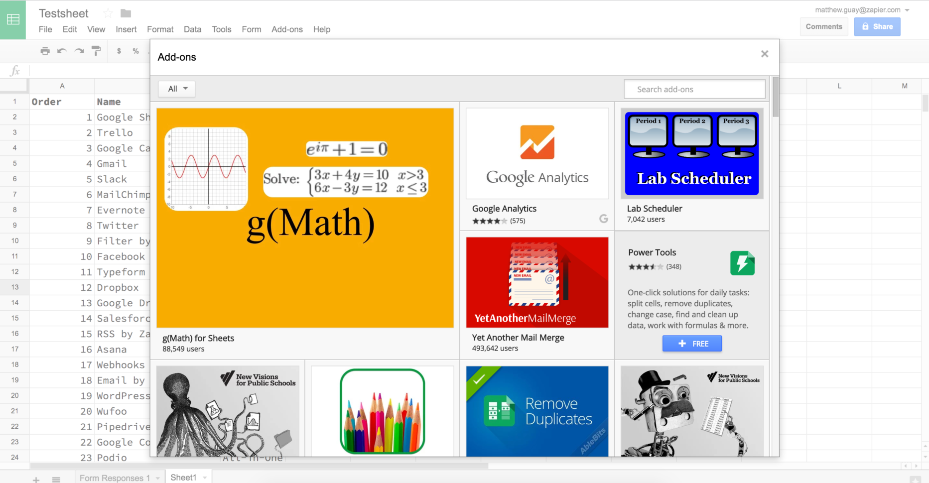Alternative Google Spreadsheet Intended For 50 Google Sheets Addons To Supercharge Your Spreadsheets  The