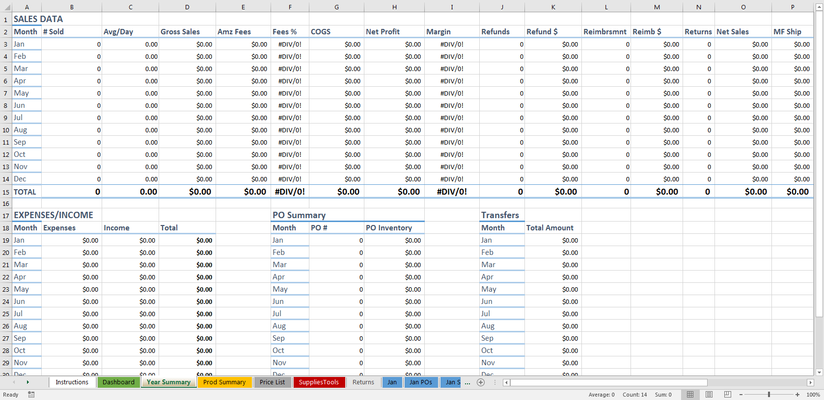 Amazon Fba Seller Sales & Profit Excel Spreadsheet Throughout The Ultimate Amazon Fba Sales Spreadsheet V1 – Tools For Fba